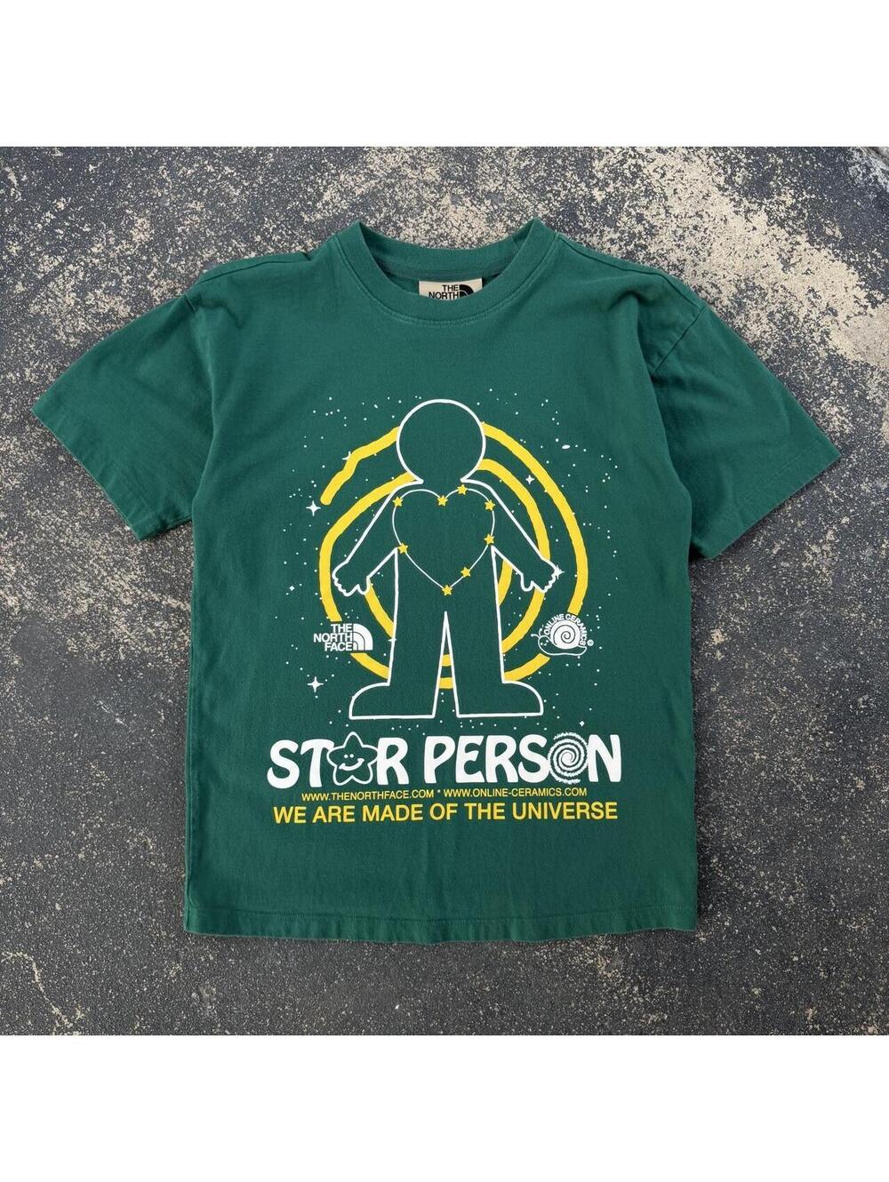 The North Face x Online Ceramics Green Star Person Tee